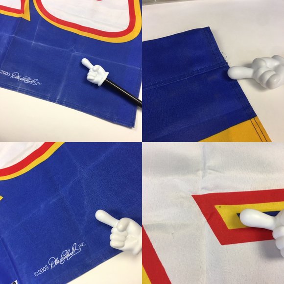 Nascar Michael Waltrip Number 15 Large Outdoor Fabric Flag 2003 Double Sided - Picture 4 of 12